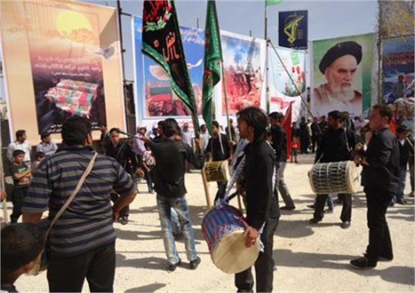 تشییع و خاکسپاری شهدای گمنام درآبدان