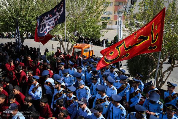 مراسم تشییع پیکر دو شهید گمنام در شهرک آسمان 20