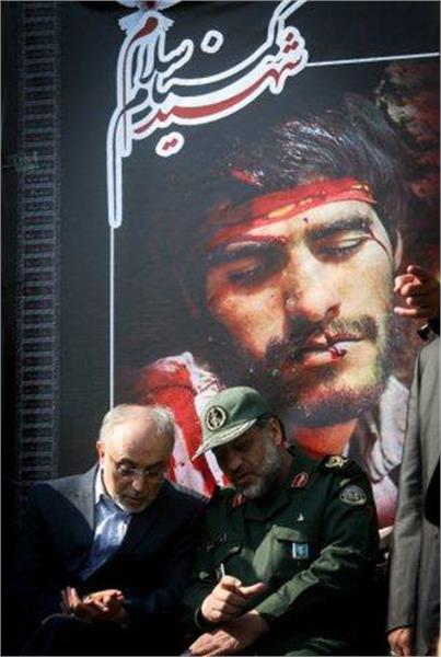 تشییع و خاکسپاری دو شهید گمنام در سازمان انرژی اتمی تهران