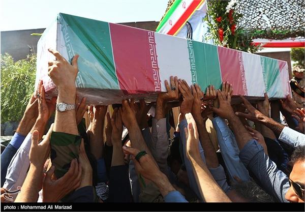 تشییع شهید گمنام در سازمان صنایع هوایی 5