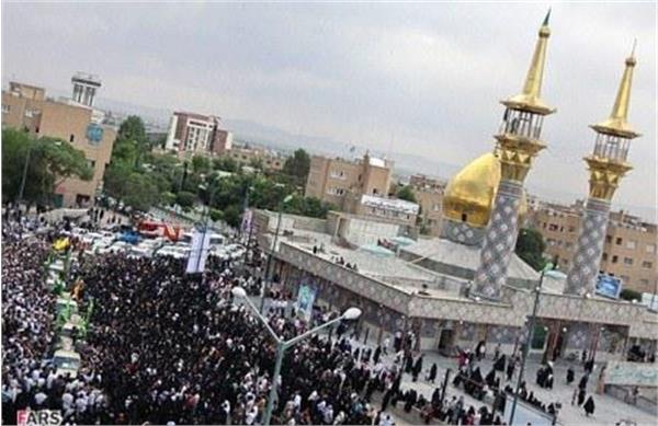 تشییع وخاکسپاری شهدای دفاع مقدس در شهر همدان