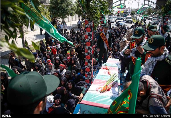 تشییع پیکر سیزده شهید غواص در ترکمن صحرا(گلستان) 14