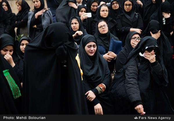 تشییع پیکر شهید گمنام در دانشگاه آزاد تهران شمال 5