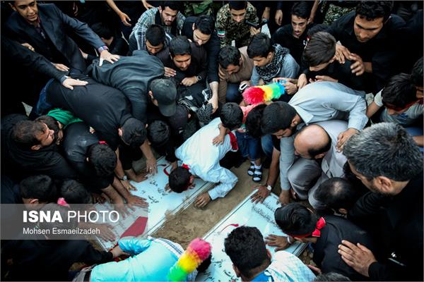تشییع دو شهید گمنام در پارک نیلوفرآبی مشهد 22