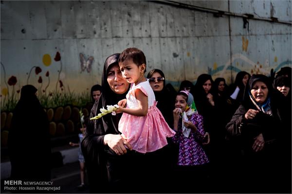 تشییع دو شهید گمنام در بوستان زمزم تهران 6