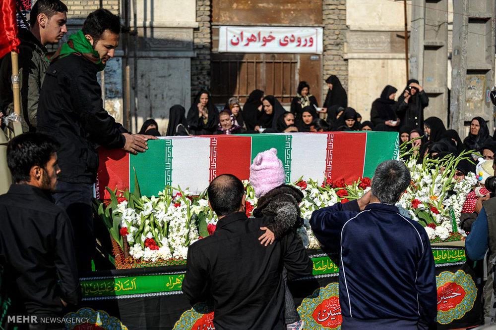 تشییع پیکر دوشهید گمنام دفاع مقدس در محمد شهر کرج 1