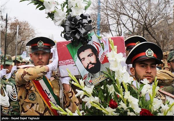 تشییع پیکر شهید دفاع مقدس الماس بیرامی - اردبیل 12