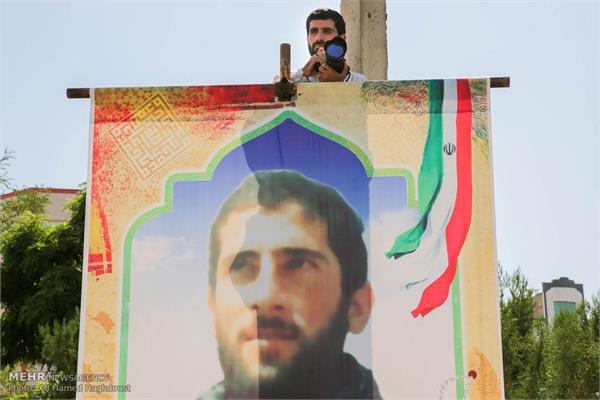 مراسم تشییع پیکر دو شهید گمنام در هادیشهر 14