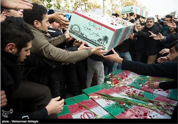 تشییع پیکر ۸ شهید گمنام دفاع مقدس در تهران  20