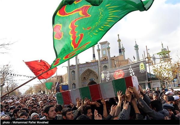 تشییع پیکر شهید محسن مسعودی در قم 9