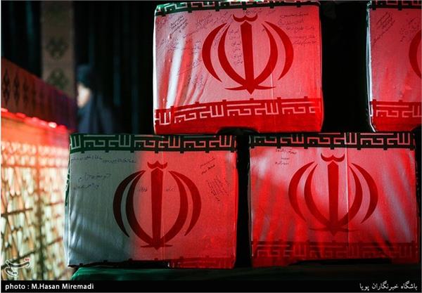 پیکر چهار شهید غواص در معراج شهدا 9