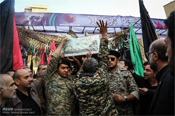 مراسم تشییع دو شهید گمنام در دانشگاه مالک اشتر 24