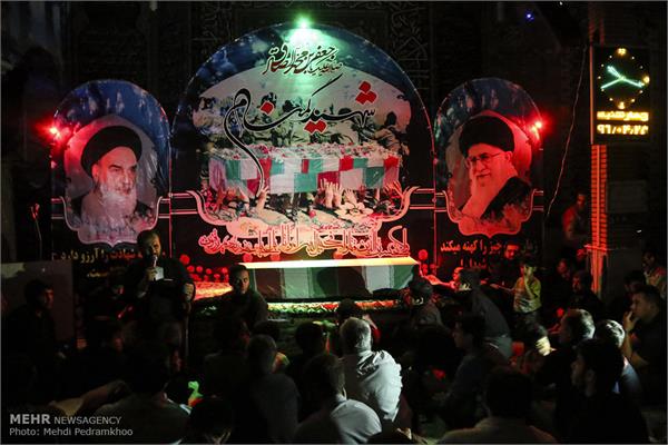 مراسم تشییع و تدفین دو شهید گمنام در اهواز 24