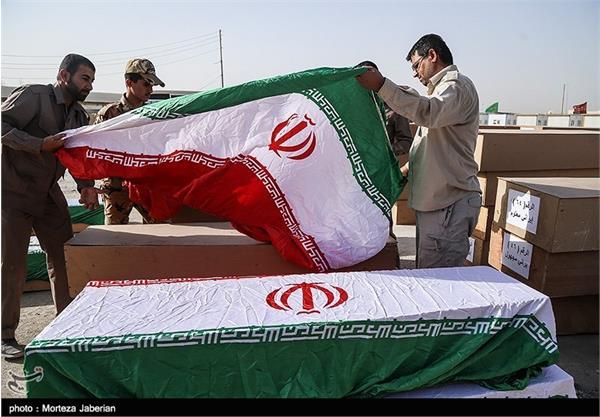 مراسم استقبال از ۷۸ شهید دوران دفاع مقدس در مرز شلمچه 23