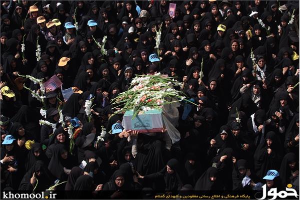تشییع و خاکسپاری 2شهید گمنام در دانشگاه علامه طباطبایی