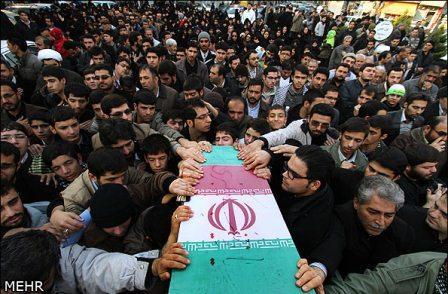 تشییع پیکر شهید دفاع مقدس محمود مهاجر