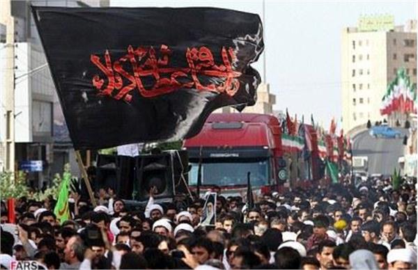 تشییع شهدای دوران دفاع مقدس در شهر قم