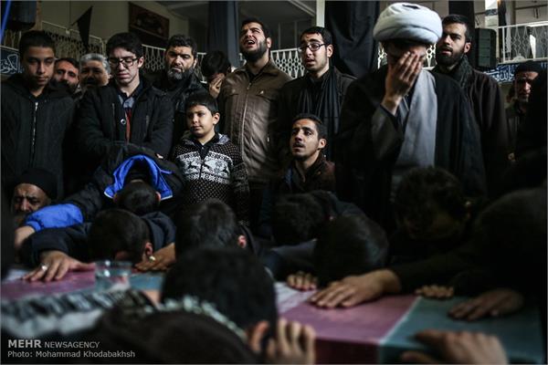 مراسم تشییع و تدفین پیکر دو شهید گمنام در مدرسه علمیه مروی 8