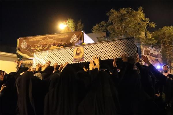 وداع با پیکر مطهر شهیده راه قدس معصومه کرباسی-1آبان1403 19