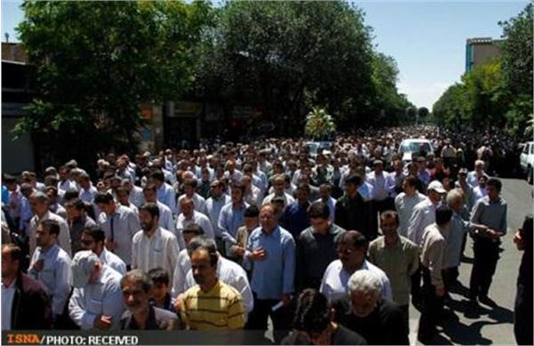 تشییع پیکر شهدای گمنام در تبریز