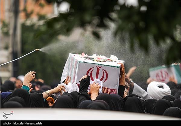 تشییع پیکر شش شهید گمنام دفاع مقدس در گرگان 9