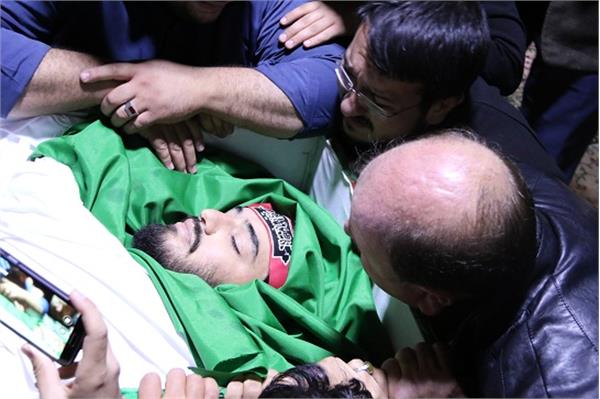 وداع خانواده شهید مدافع حرم "وحید فرهنگی والا" در معراج شهدا 11
