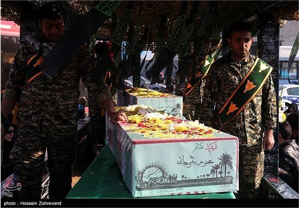 تشییع دو شهید گمنام در محله خراسان تهران 18