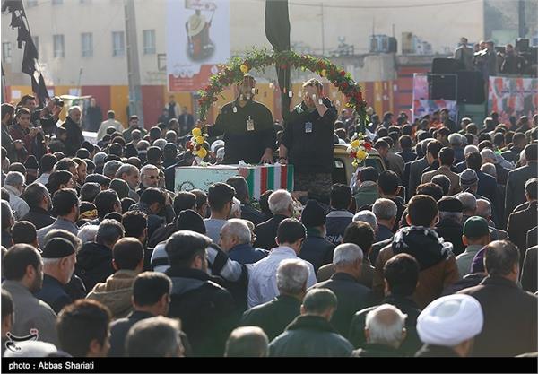 مراسم تشییع پیکر دو شهید گمنام در فردیس کرج 5