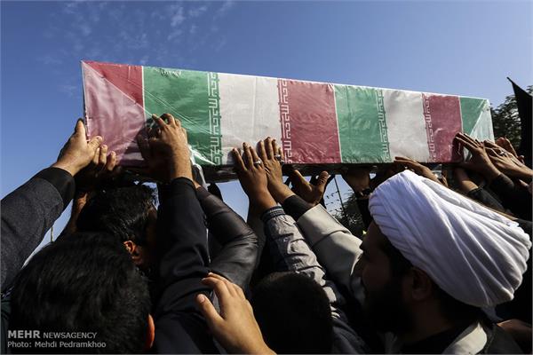 تشییع و تدفین پیکرهای مطهر ۲ شهید گمنام دفاع مقدس در خوزستان 19