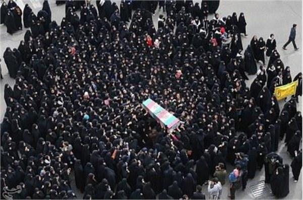 مراسم تشییع شهدای گمنام در قزوین