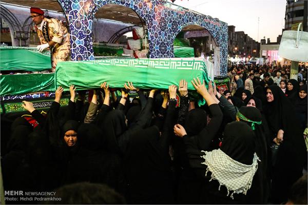 مراسم تشییع پیکر ۱۱۹ شهید تازه تفحص شده دفاع مقدس 23