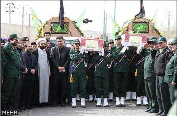 تشییع و خاکسپاری شهدای گمنام در استان اردبیل