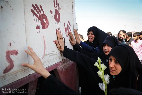 استقبال از پیکرهای 119 شهید تازه تفحص شده در شلمچه 24