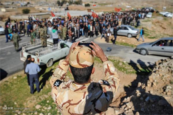 تشییع پیکر دو شهید گمنام در شهر بیدروبه اندیمشک 9