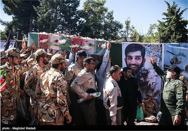 مراسم تشییع پیکر شهید گمنام در ستاد هوانیروز 6