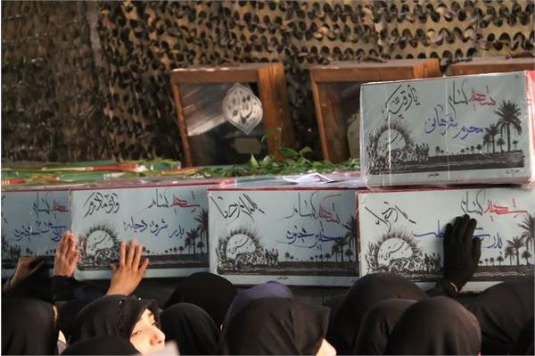 تشییع 200 شهید گمنام دفاع مقدس در تهران  6