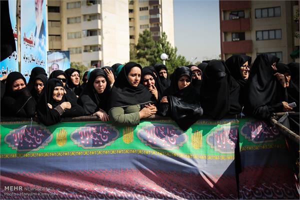 مراسم تشییع پیکر دو شهید گمنام در شهرک آسمان 29