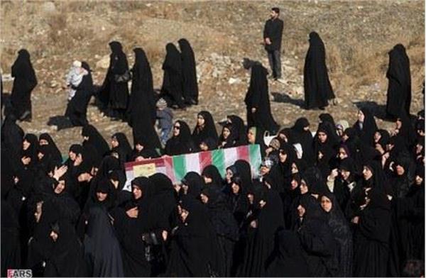 تشییع شهدای گمنام در ستاد نیروی هوایی سپاه