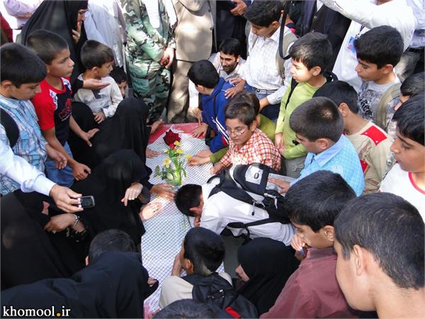 تشییع و خاکسپاری شهدای گمنام شهرستان دره شهر ایلام-19/7/89