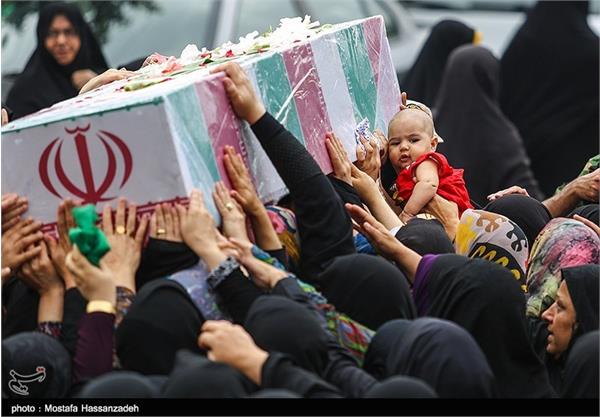 تشییع پیکر شش شهید گمنام دفاع مقدس در گرگان 11