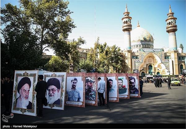 تشییع دو شهید گمنام در حوزه ی  هنری 3