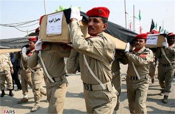 مراسم تبادل پیکرهای جنگ تحمیلی در شلمچه