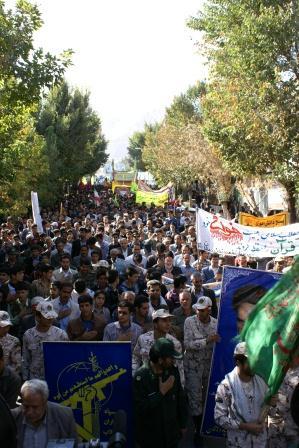 تشییع و خاکسپاری شهدا گمنام در دهاقان اصفهان