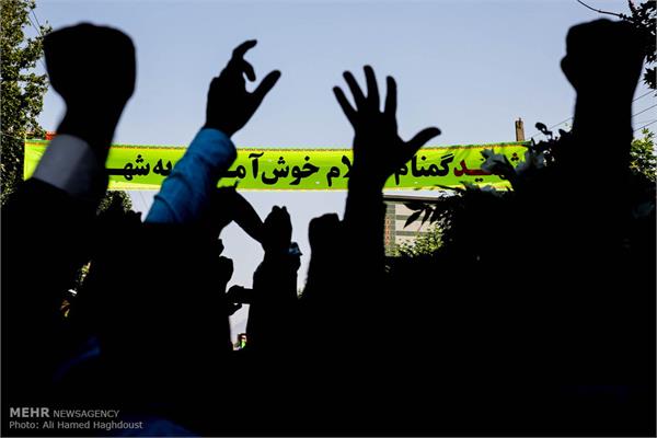 مراسم تشییع پیکر دو شهید گمنام در هادیشهر 11