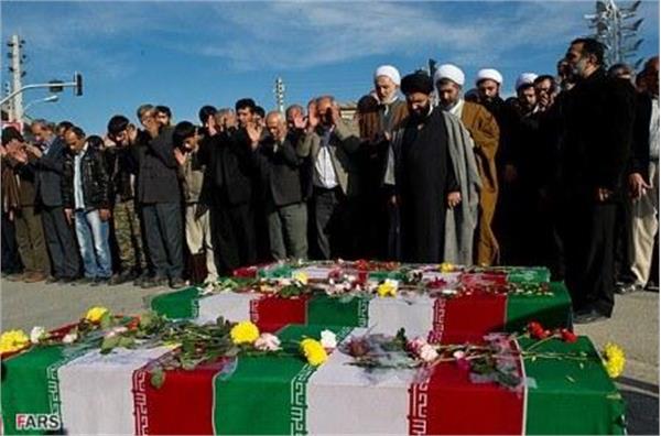 تشییع سه شهید گمنام در شهرستان بندر گز