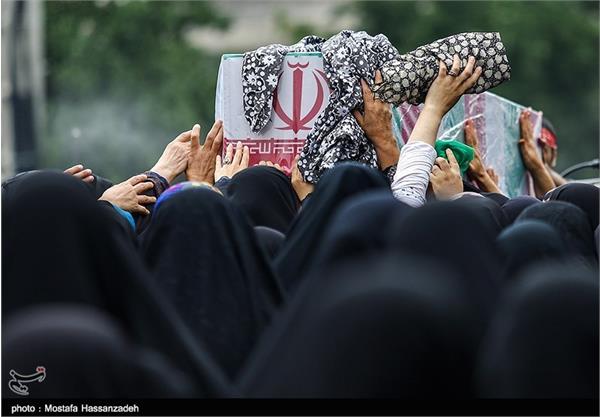 تشییع پیکر شش شهید گمنام دفاع مقدس در گرگان 8