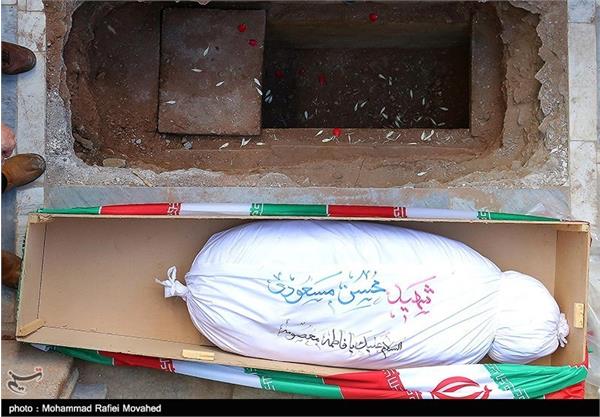 تشییع پیکر شهید محسن مسعودی در قم 2