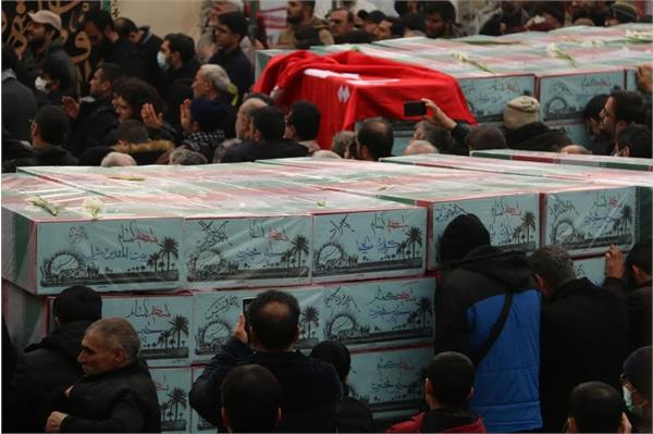 تشییع 200 شهید گمنام دفاع مقدس در تهران  9