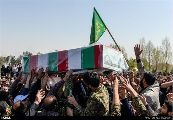 تشییع پیکر دو شهید گمنام - شهر ری