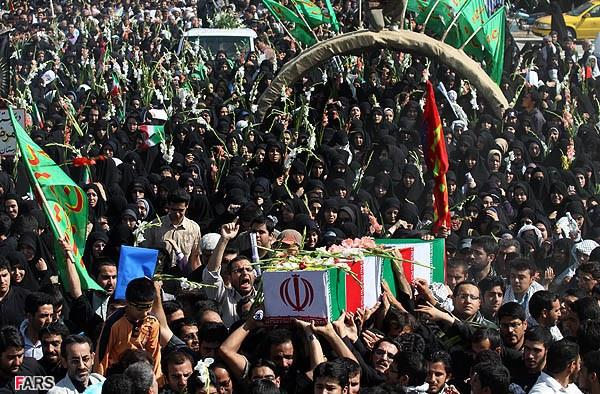 تشییع و خاکسپاری شهدای گمنام دانشگاه شاهد-12/7/89